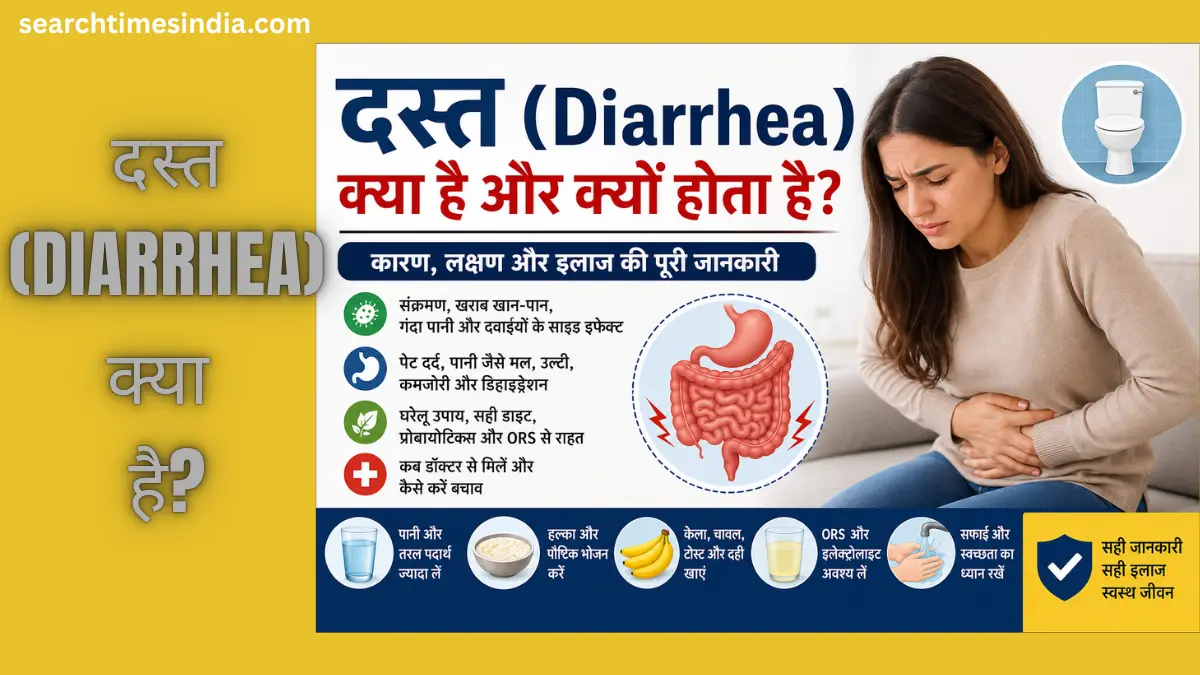 Diarrhea Kya Hai Aur Kyu Hota Hai? जानिए दस्त होने के कारण, लक्षण और Permanent Solutions